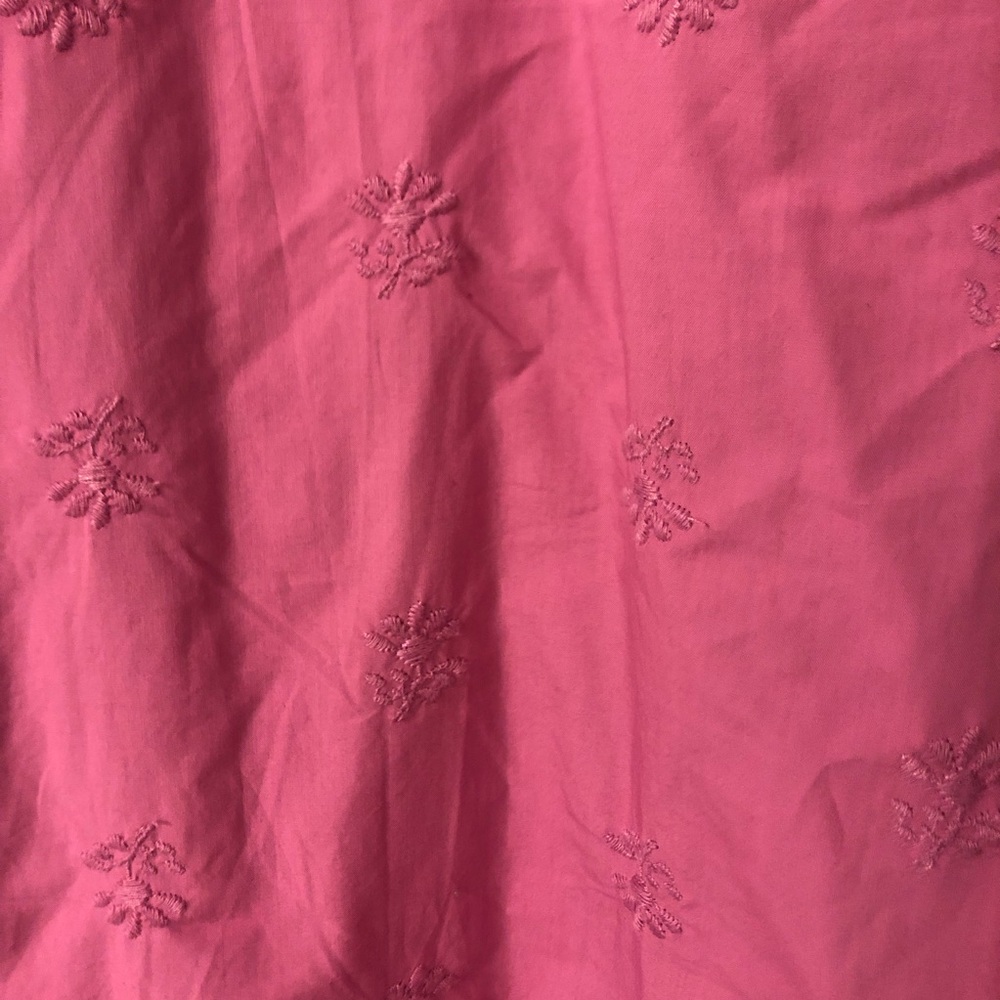 NWT Gap Flutter Sleeve Bubblegum Pink Midi Eyelet Dress Size 8 - Picture 7 of 7